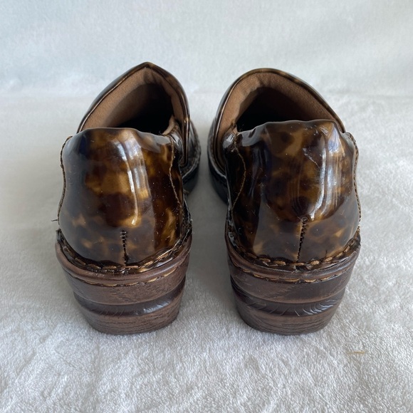 B.O.C. by Born Women's Shoes 8.5 Peggy Tortoiseshell Clogs Brown Leopard Y2K - Picture 4 of 14